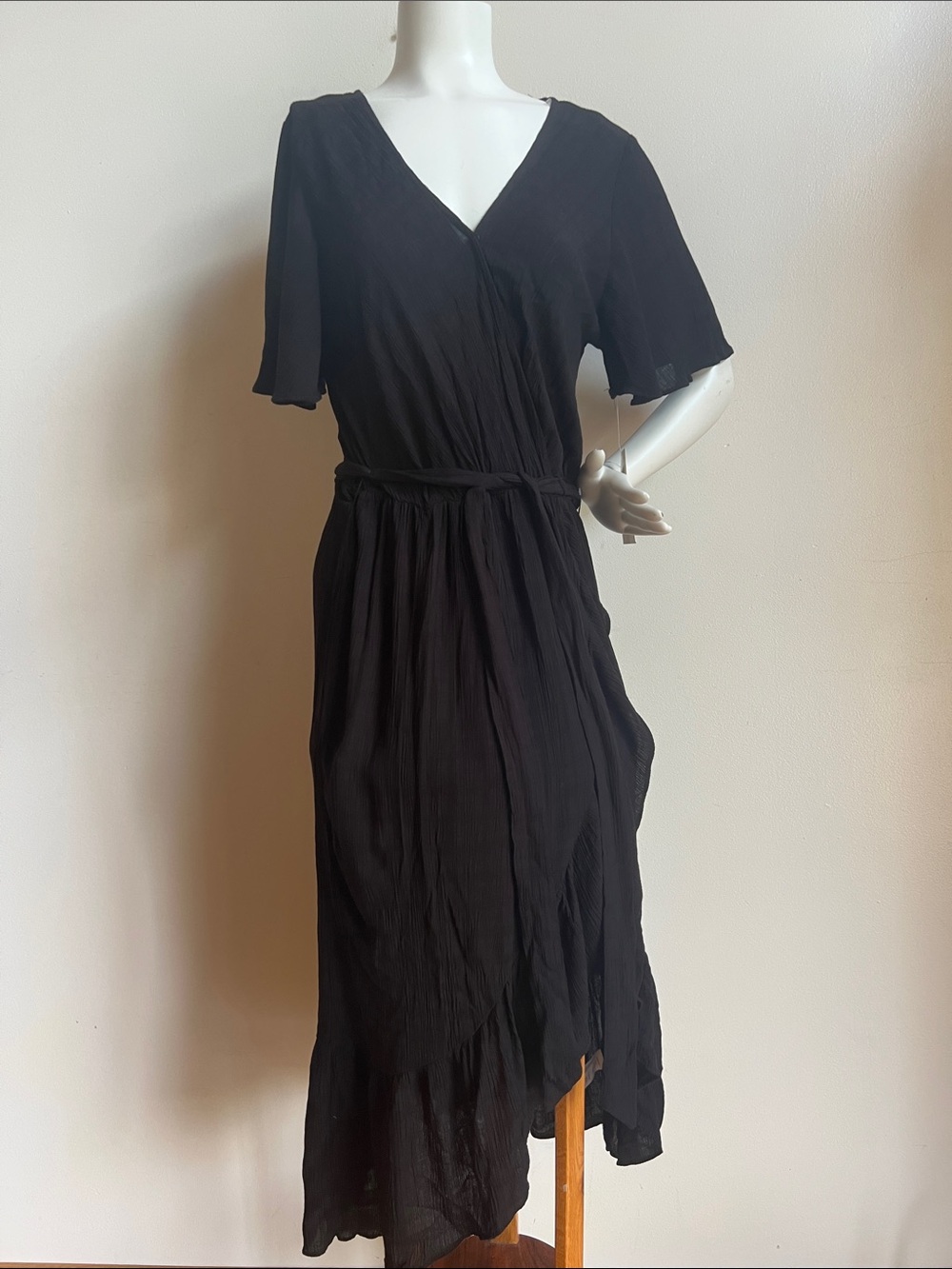 Rewind V-Neck Wrap Midi Dress
